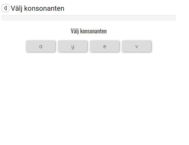 Välj konsonanten