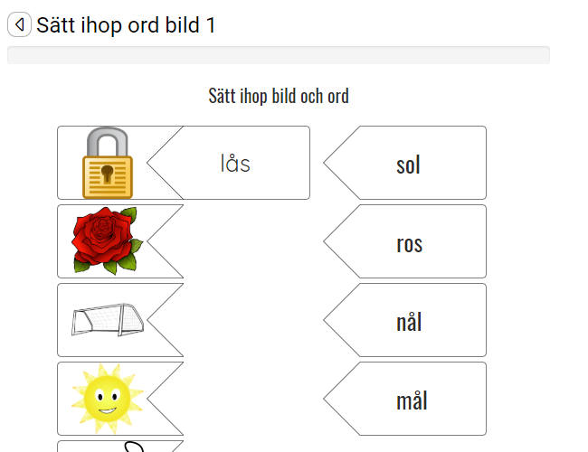 Sätt ihop bild och ord